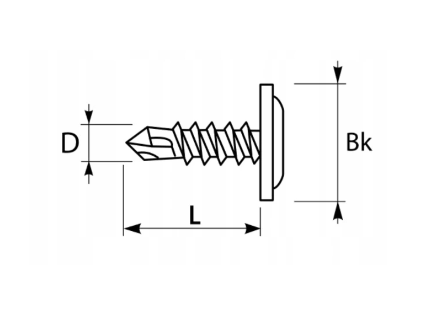 Etanco WKRĘT do blachy 4,2x25mm RAL8004 Brąz Jasny Kod producenta P2012200PL8004