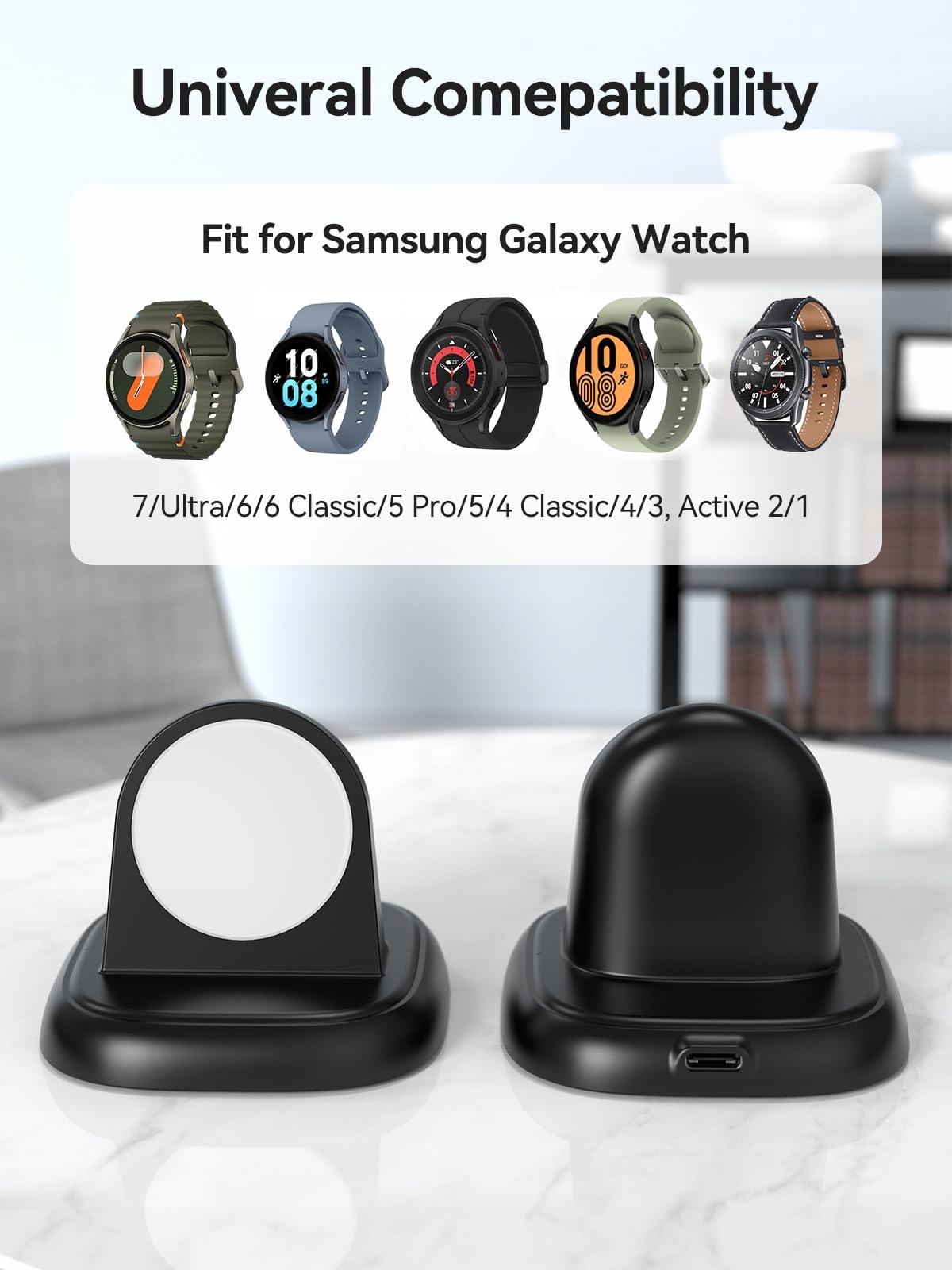 LVFAN Ładowarka Do Samsung Galaxy Watch 6 Stacja Ładowania USB C — miniatura 3
