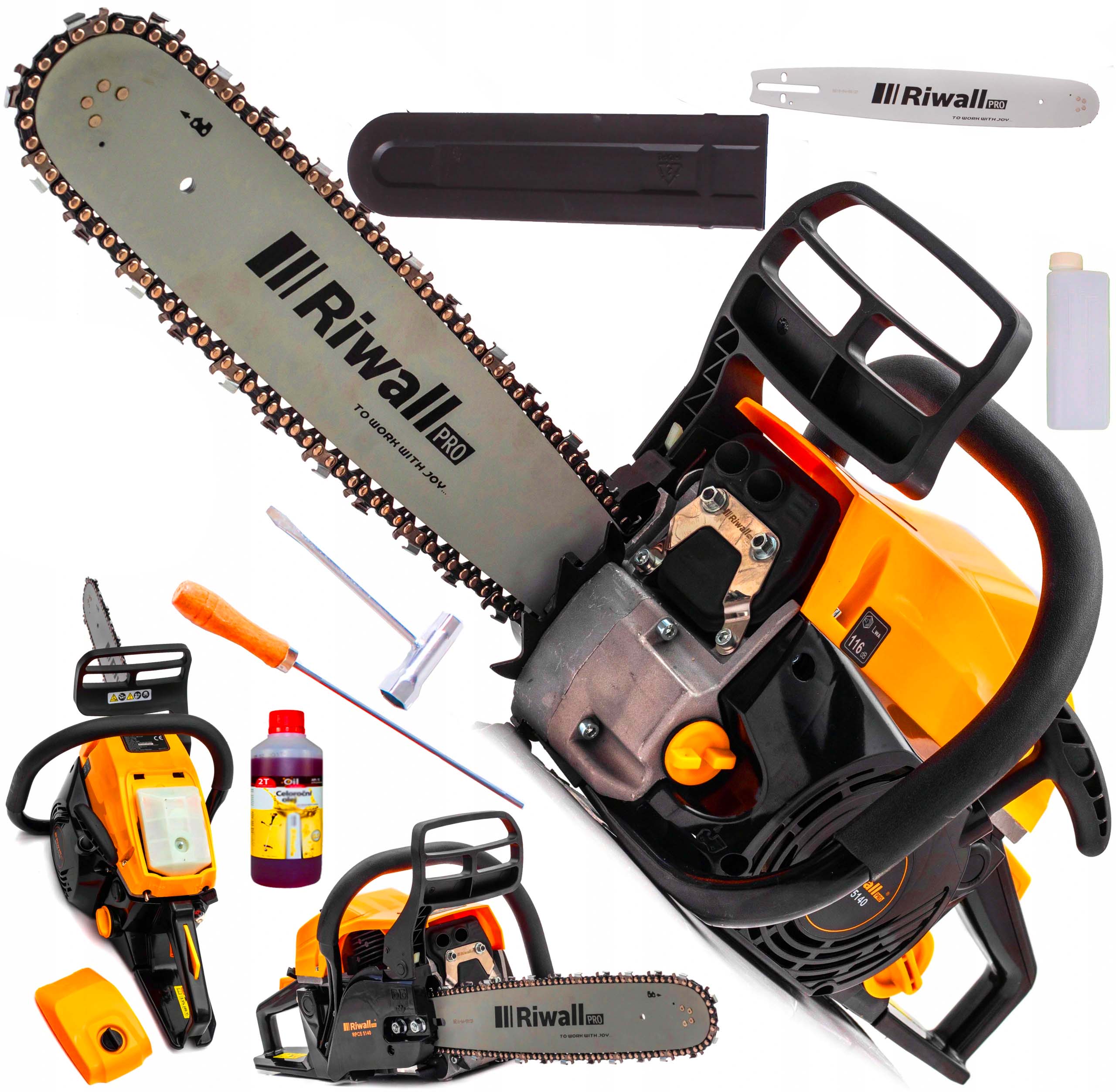 

Piła łańcuchowa Spalinowa Riwall Pro 4500 W 8 Km