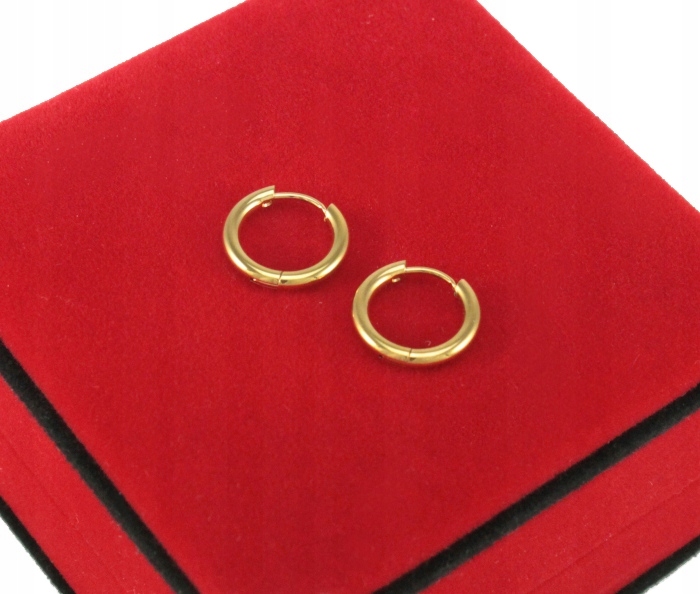 

Kolczyki Złote Kółka 8 mm Stal Chirurgiczna 316 L