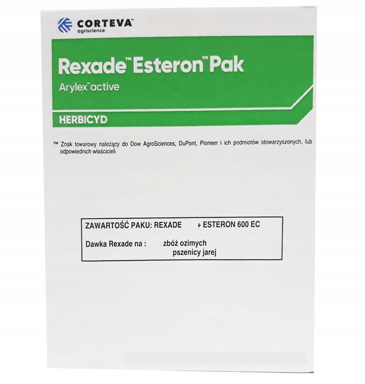 

Rexade 50g Esteron 0,5L Pak 1HA Chwasty Zboża