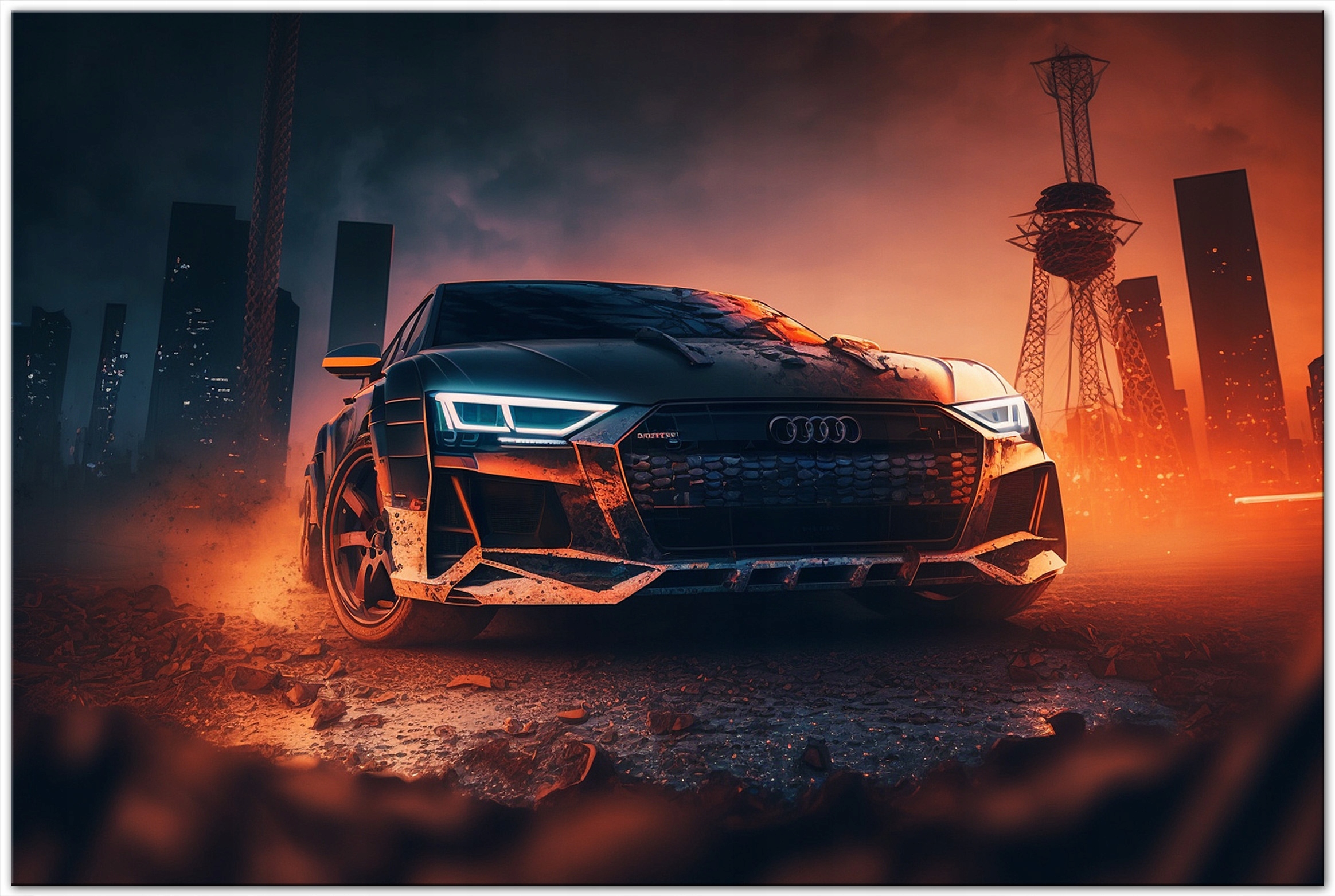 Obraz n płótnie Audi RS Need For Speed Wyścig