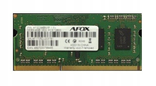 Afox So-dimm DDR3 8GB 1600MHZ AFSD38BK1P