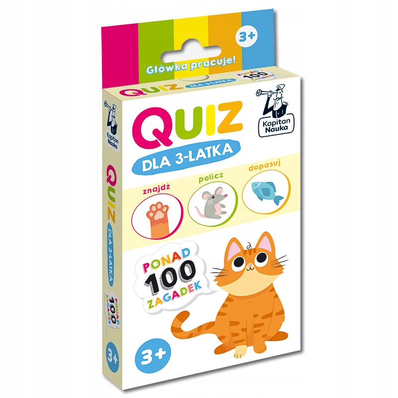 Quiz Edukacyjny Dla 3-LATKA. Łamigłówki Zagadki Dla Dziecka