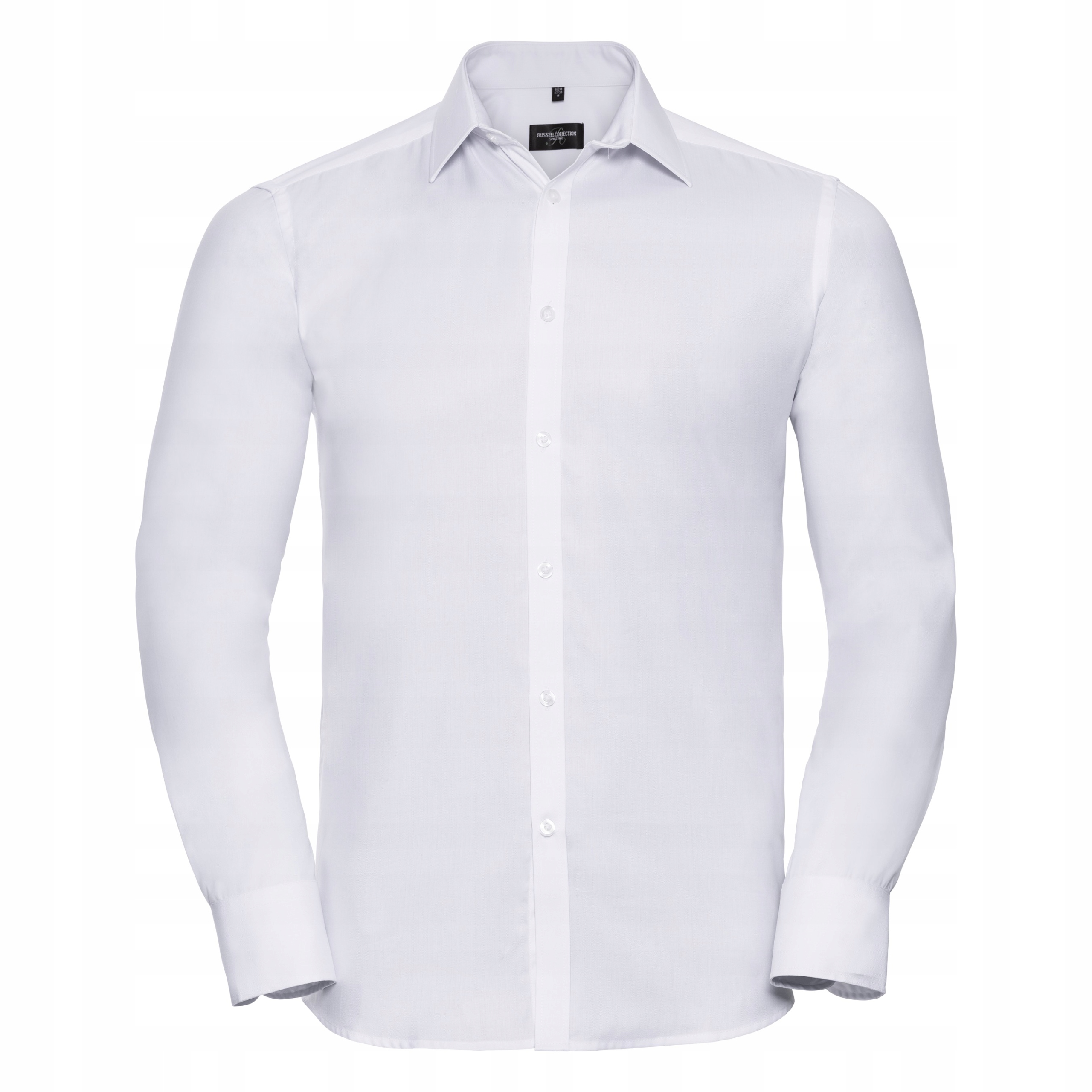 Pánská košile s dlouhým rukávem s jedličkou, bílá vel. S 15