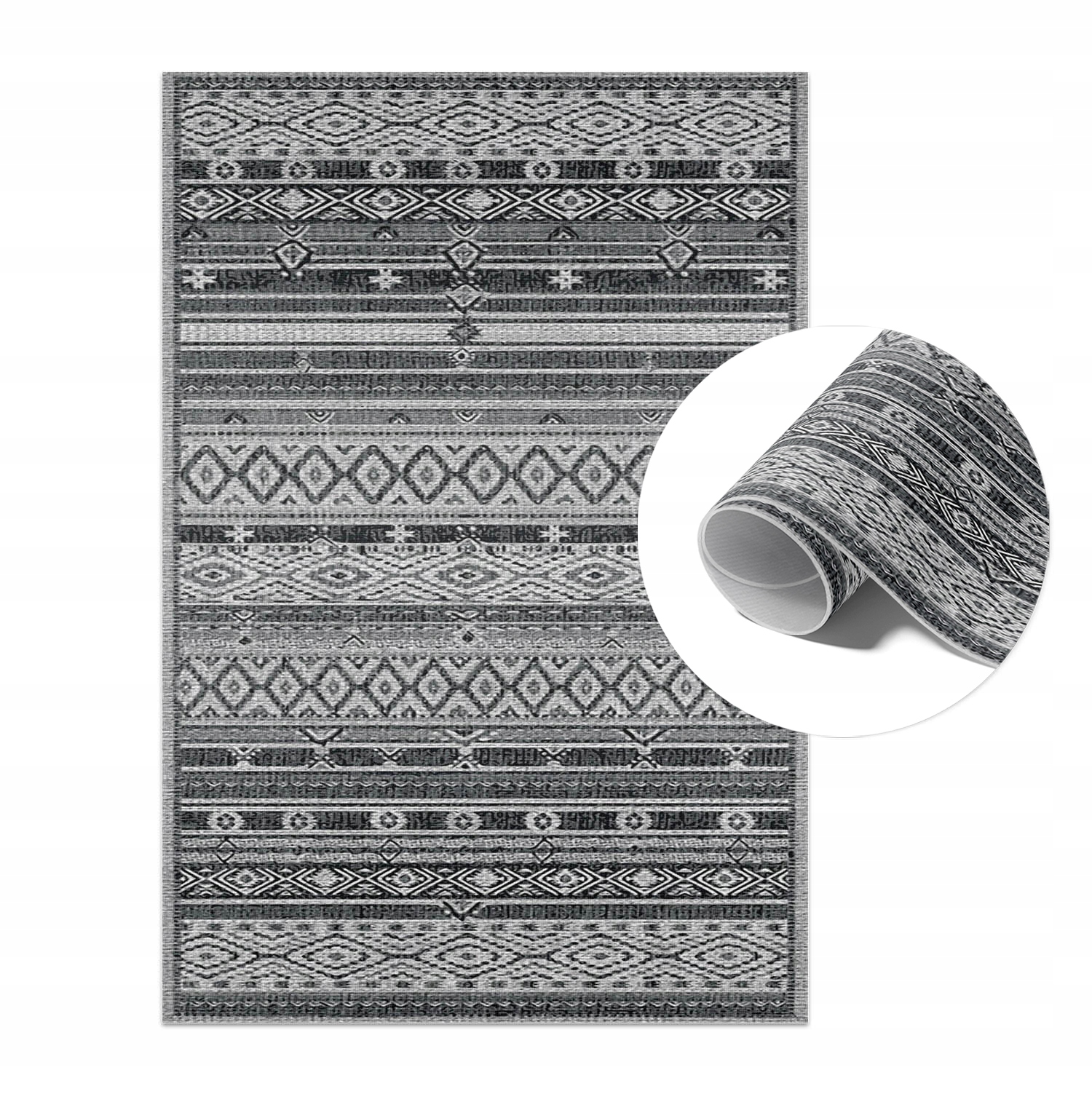 Dywan Winylowy Na Taras i Balkon – Styl Outdoor Tekstura wzór 140x210