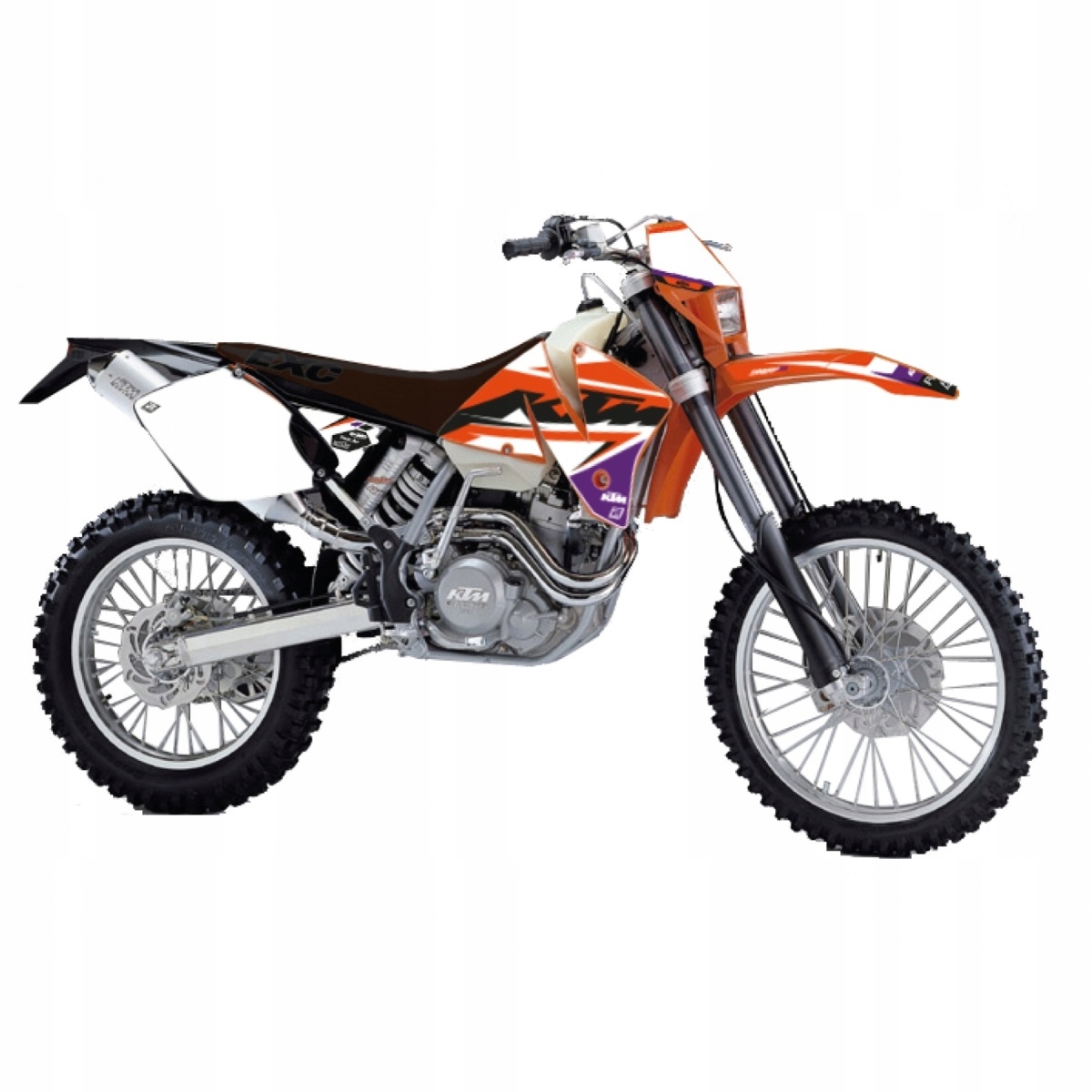 Blackbird Sada Nálepiek (oklein) Ktm Exc '01-'02 Dream 5 Farba Oranžová