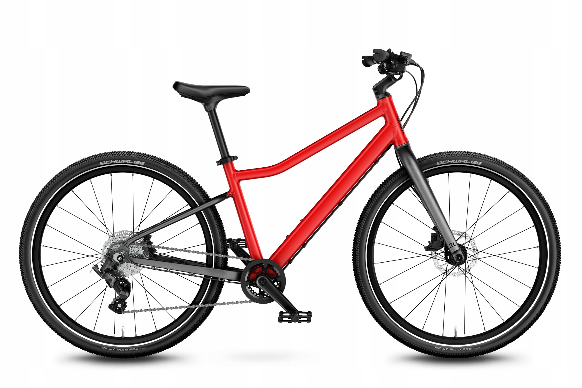 Lekki Rower dla dziecka Woom explore 5 red 24'' czerwony