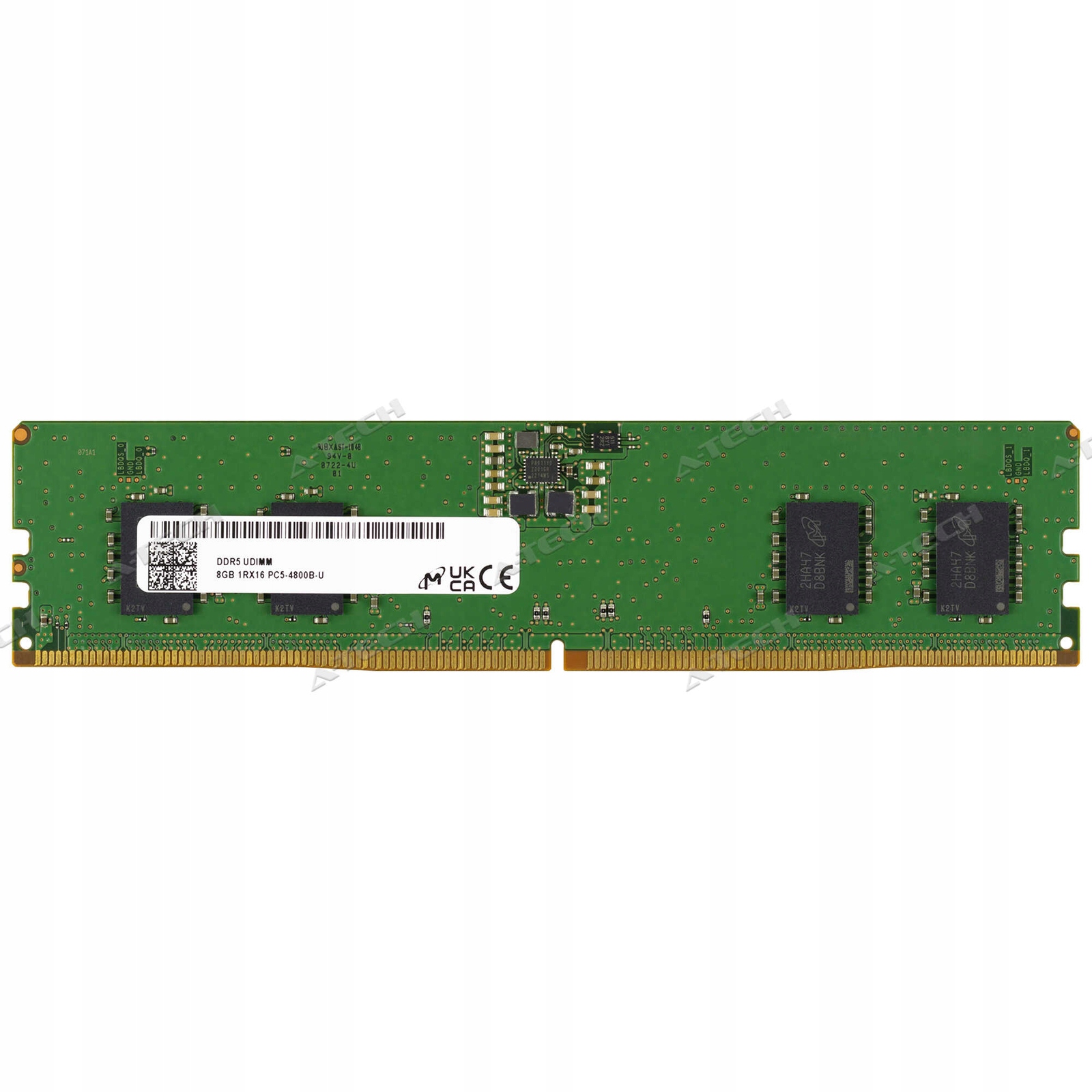 Micron RDIMM DDR4 8GB 1Rx8 3200MHz PC4-25600 MTA9ASF1G72PZ-3G2R
