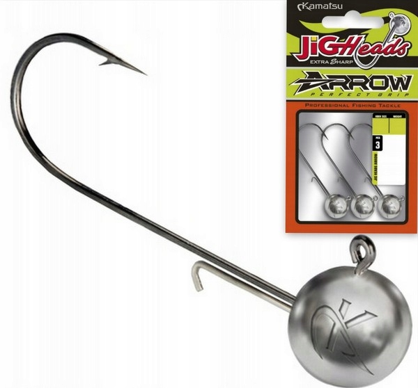 Główka Jigowa Extra Arrow 1/0 10g OP.3SZT Kamatsu