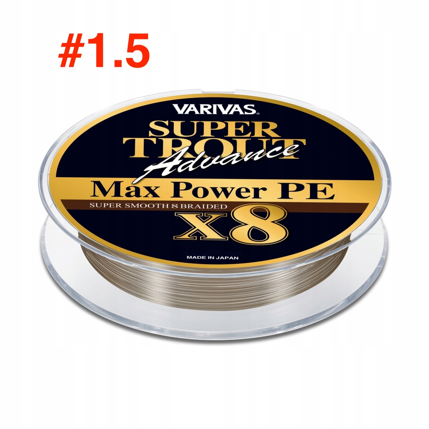 Varivas Trout Advance Max Power Pe x8 Šňůra 1,5 28,6 lb 150 m