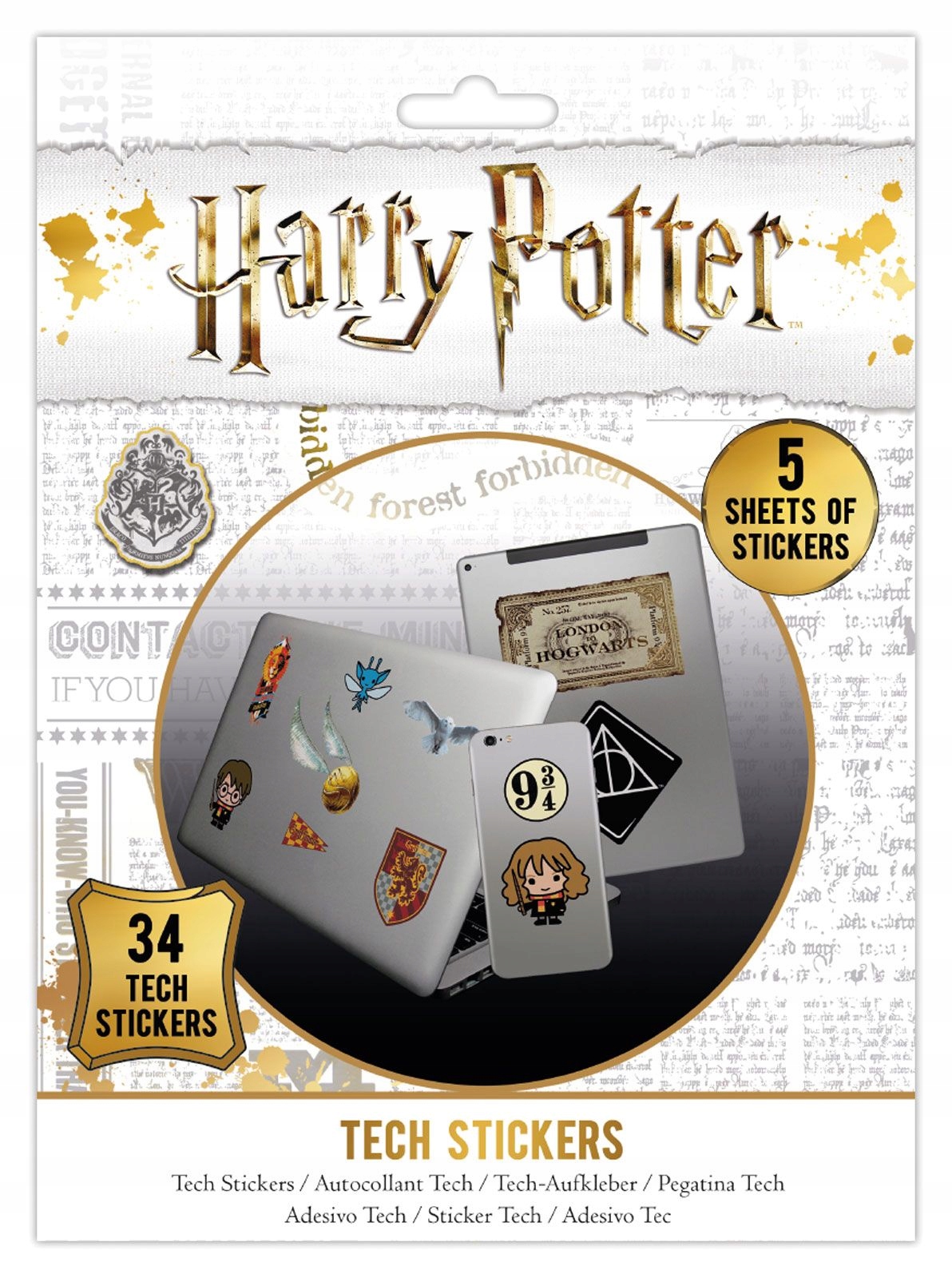 

Naklejki na laptopa tablet Harry Potter 34 sztuki