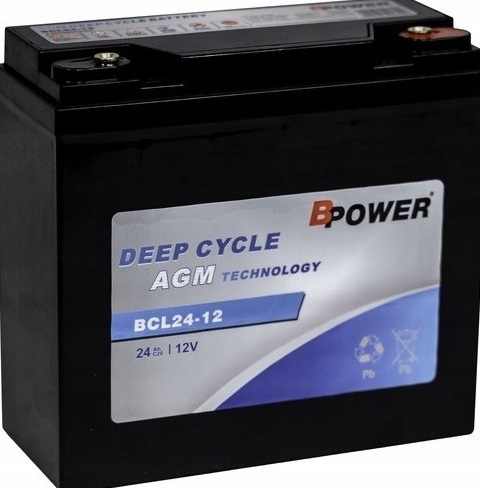 BCL24-12 24AH 12V Deep Cycle Agm Silnik Zasilanie Sprzęt Ele Mobilny Maszyn