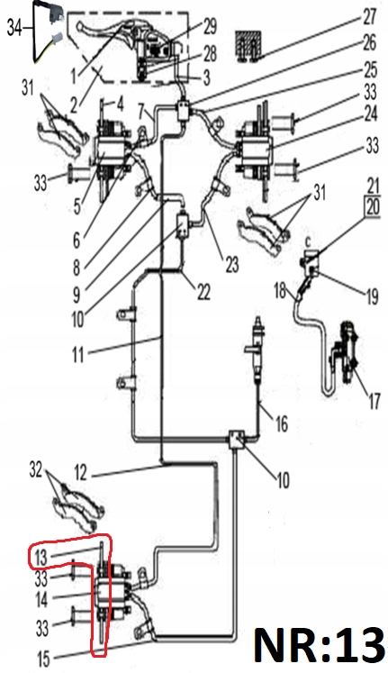 500 - Задний тормозной диск Linhai 500cc T3B OEM!