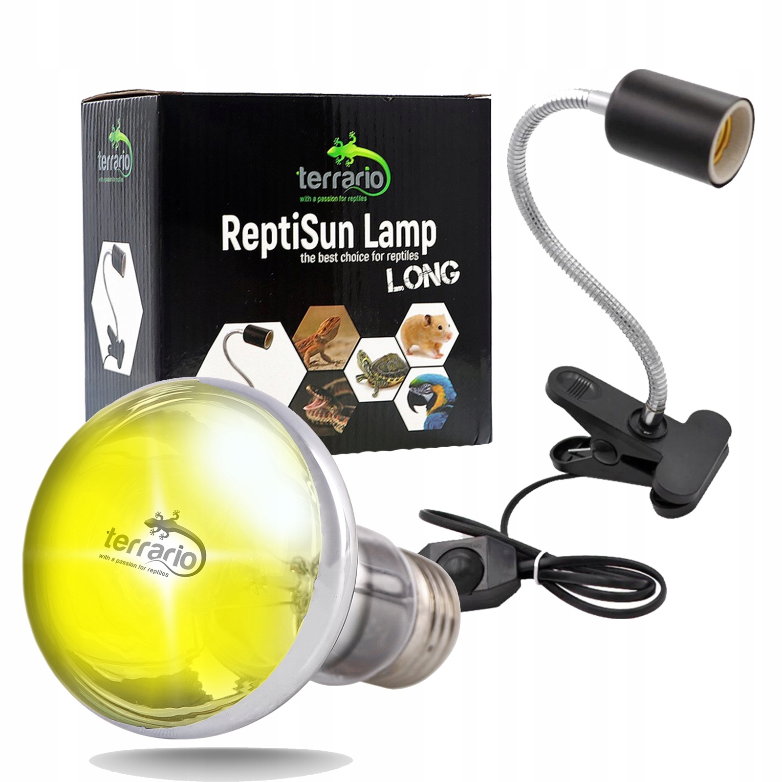 Levně Kompletní Terarijní Lampa S Regulátorem Plus Topná Žárovka Uva 50W E27