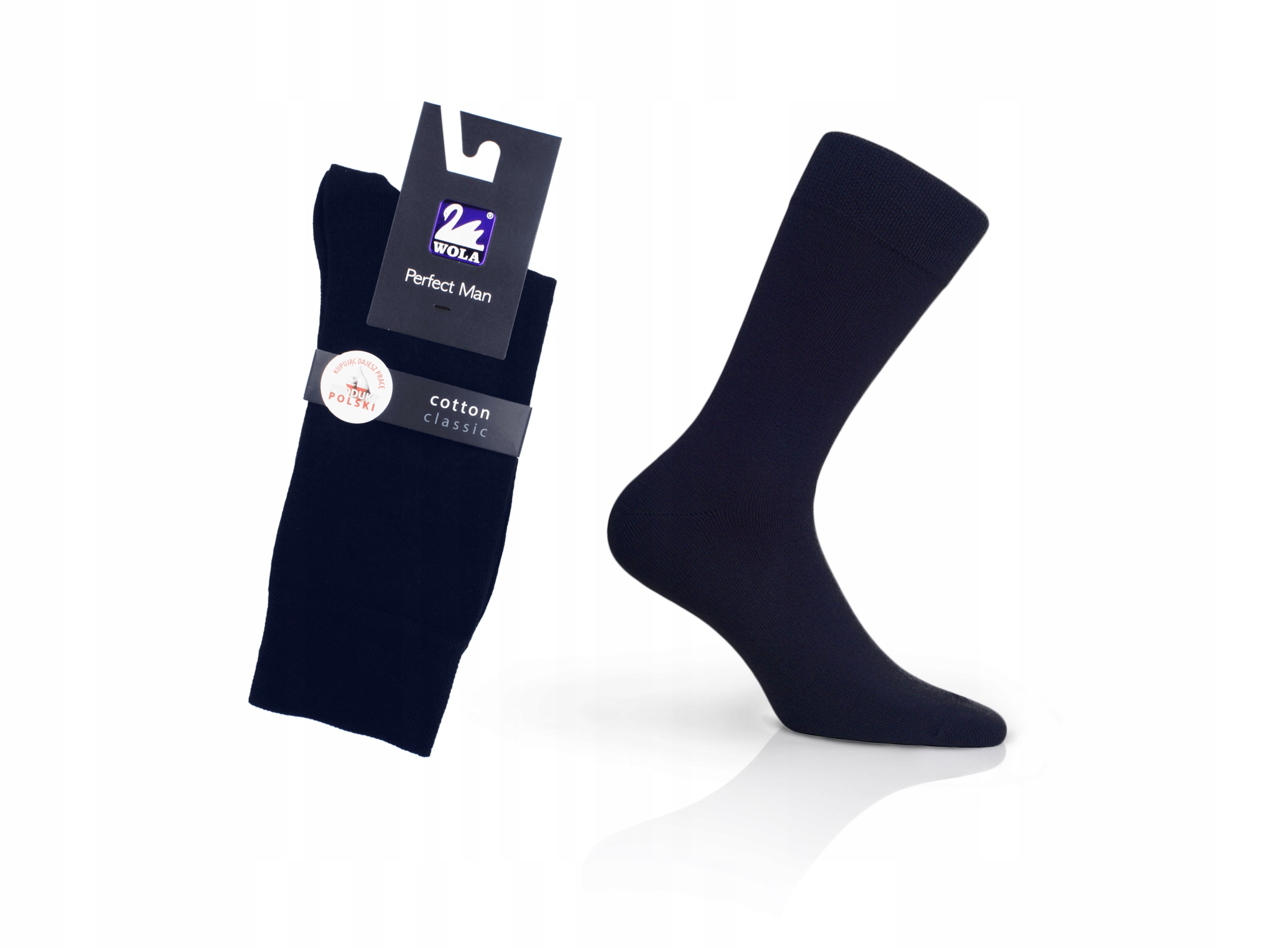 

Skarpety Perfect Man bawełna Wola navy B79, 42/44