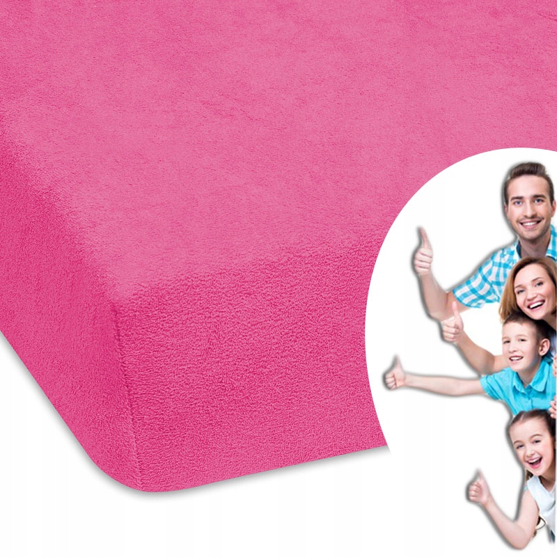 

Prześcieradło W Kolorze Różowym Frotta Gładkie