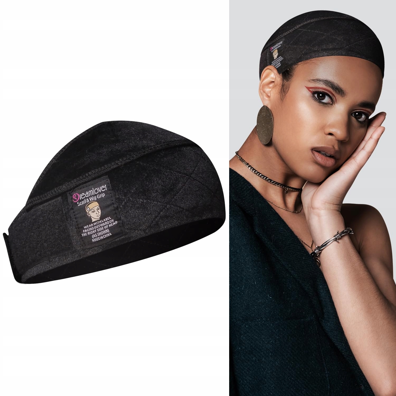 Dreamlover Elastická páska na paruky Protiskluzová Černá