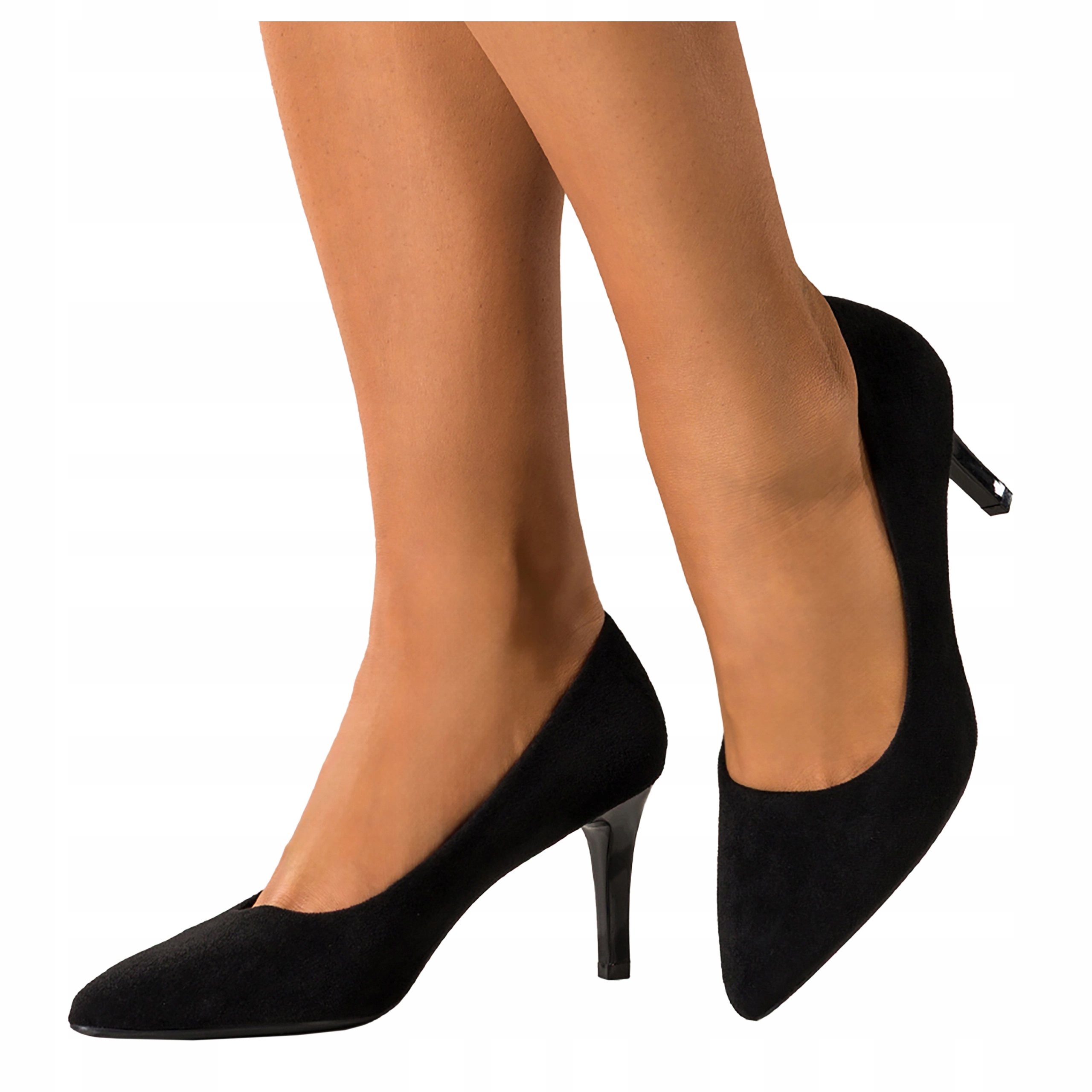 Špilky Černé Dámské Pohodlné Kožená Semišová Vložka Klasické r 39