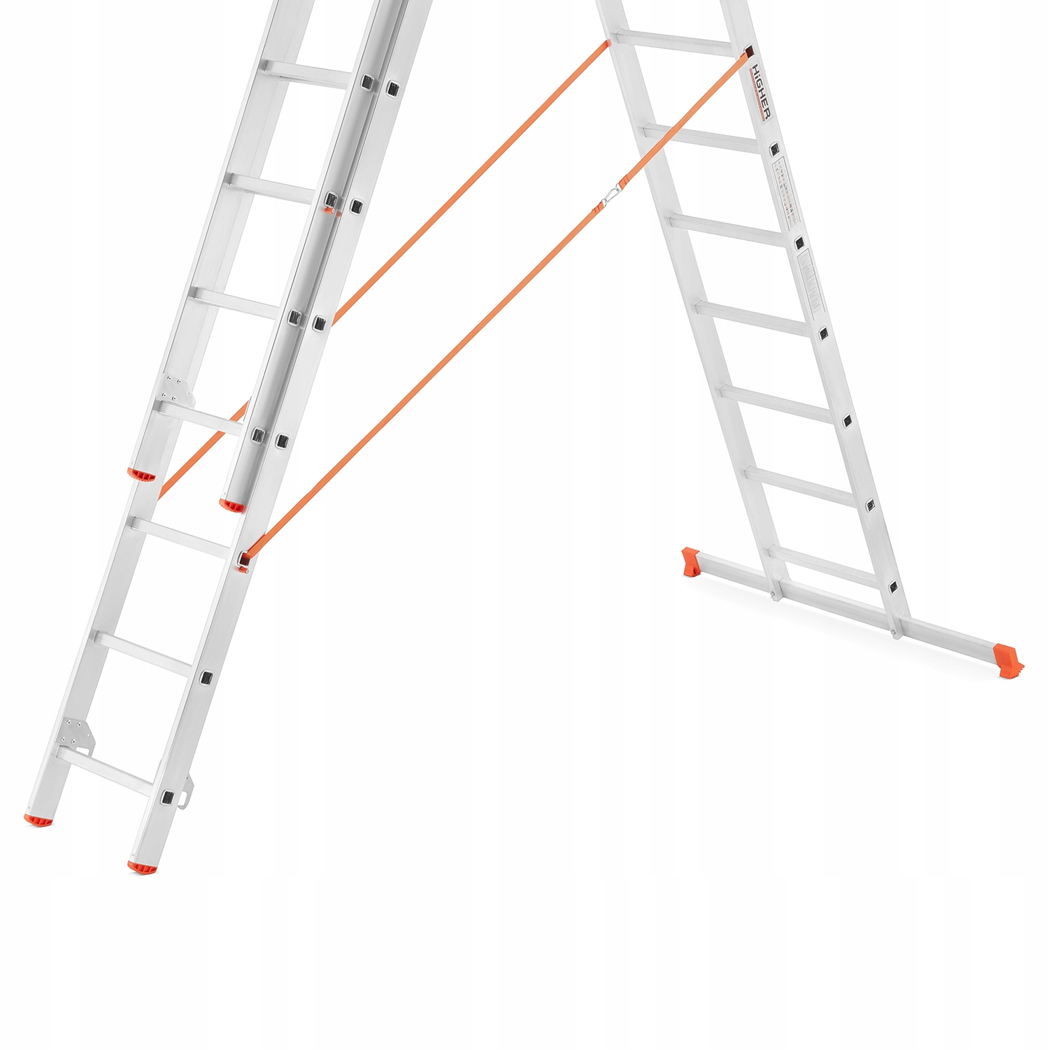 DRABINA ALUMINIOWA 3x13 MOCNA UNIWERSALNA HIGHER Liczba elementów 3
