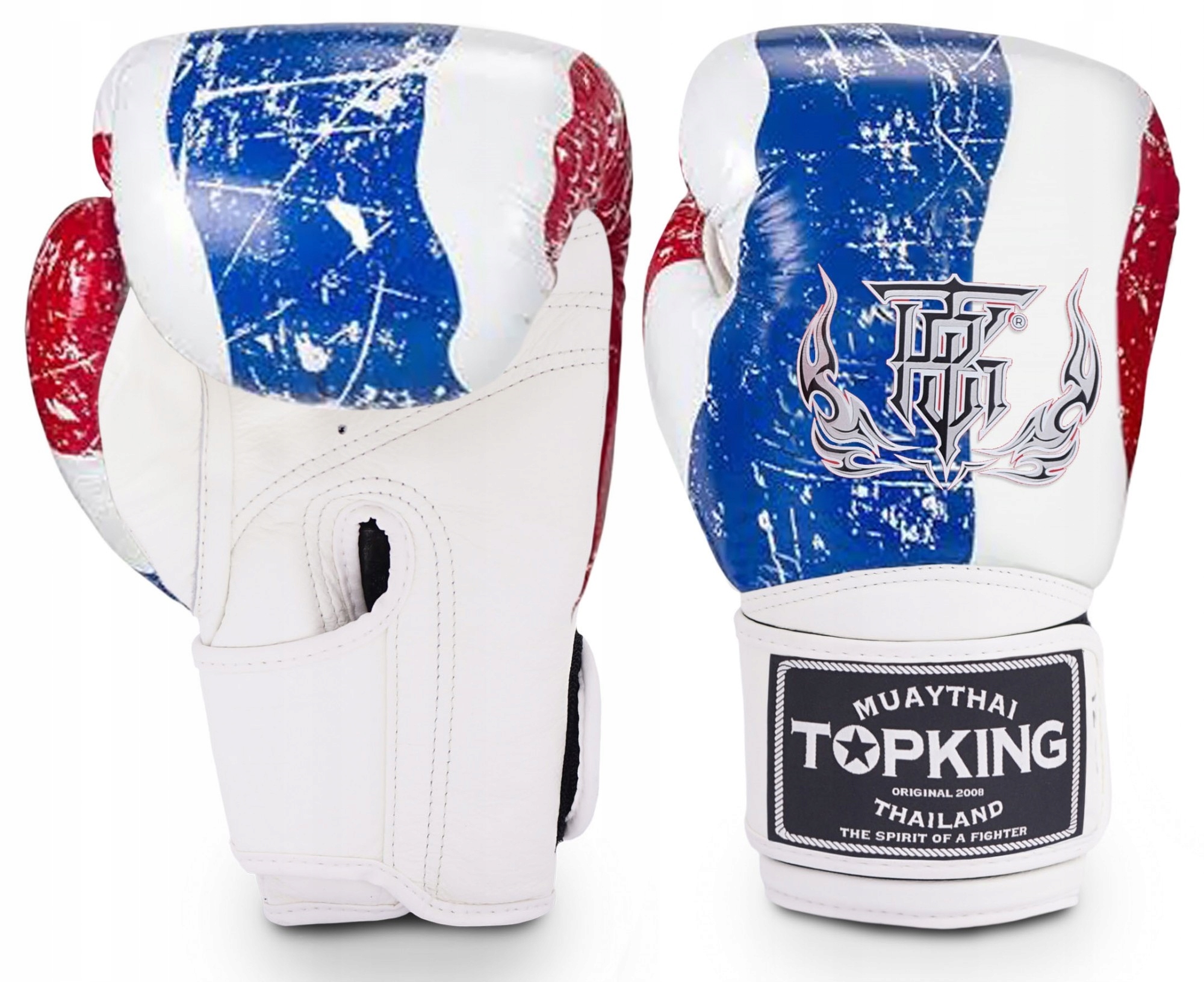 Top King Boxerské rukavice Tkbgfv Thai Flag 12OZ