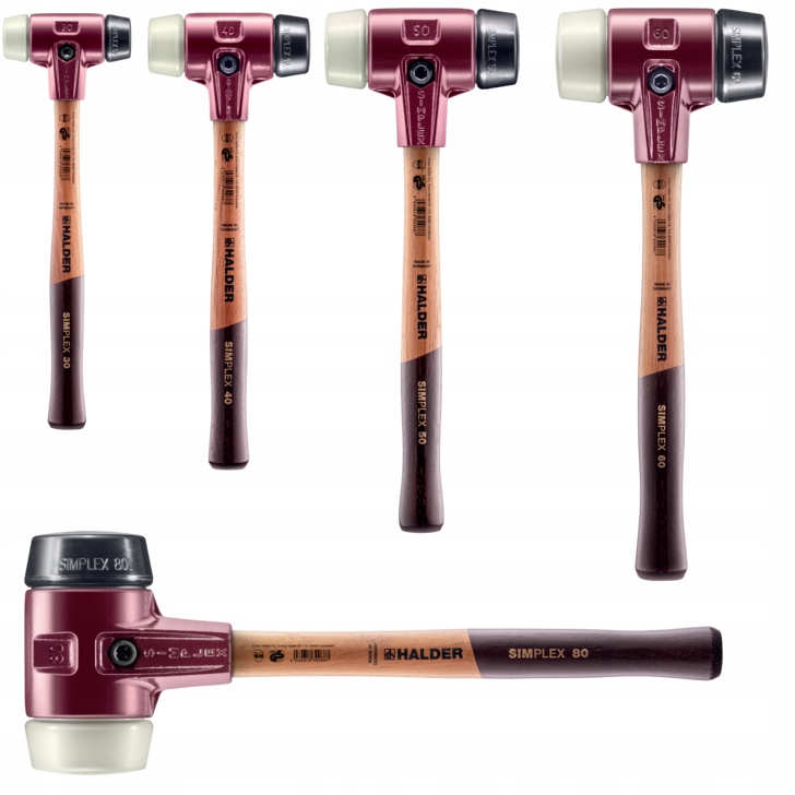 Halder Młotek brukarski guma nylon Simplex 30-80