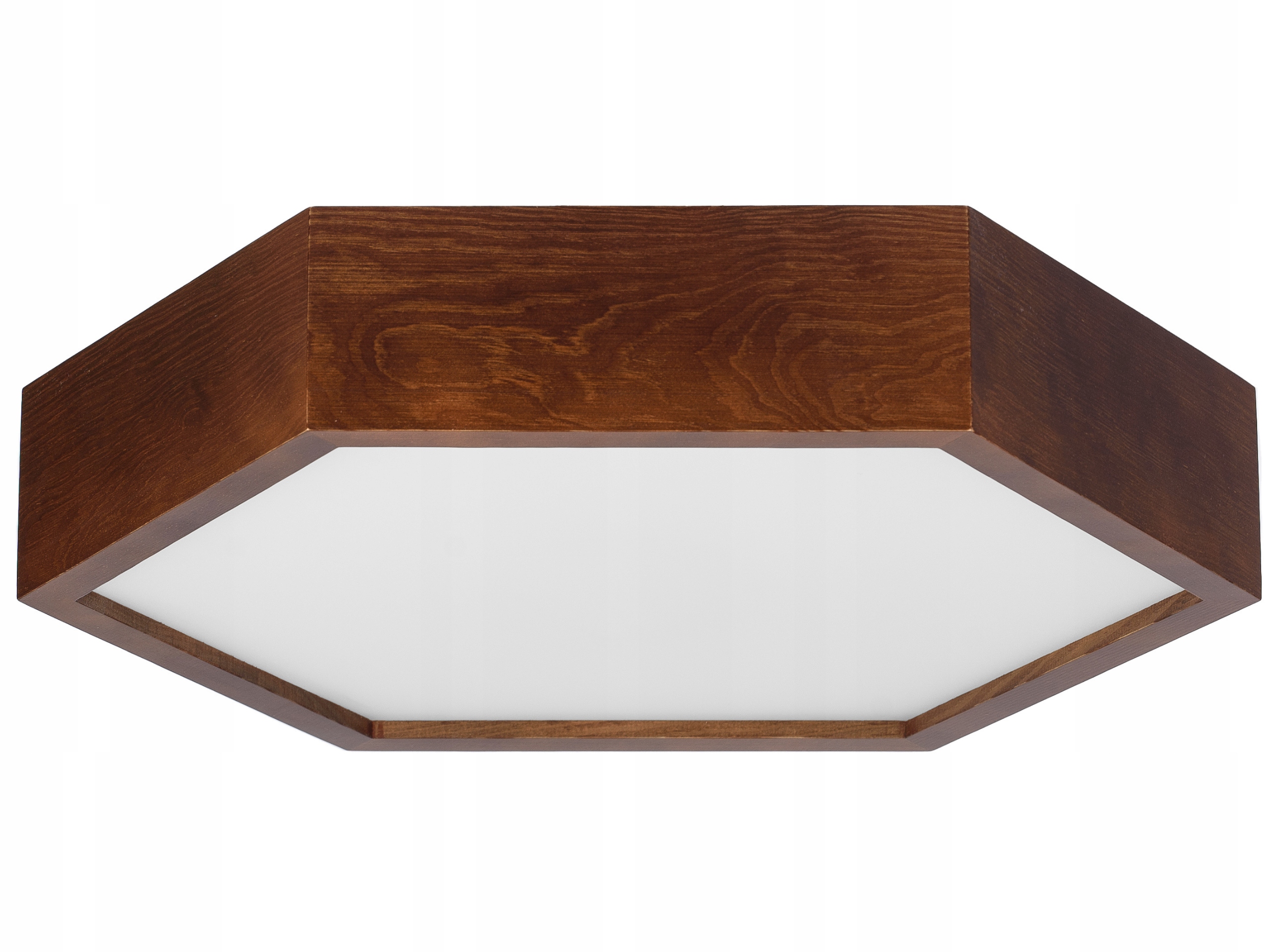 Stropná lampa Leja hex stropné svietidlo fi375 Orech do obývačky, kuchyne, kúpeľne Styl