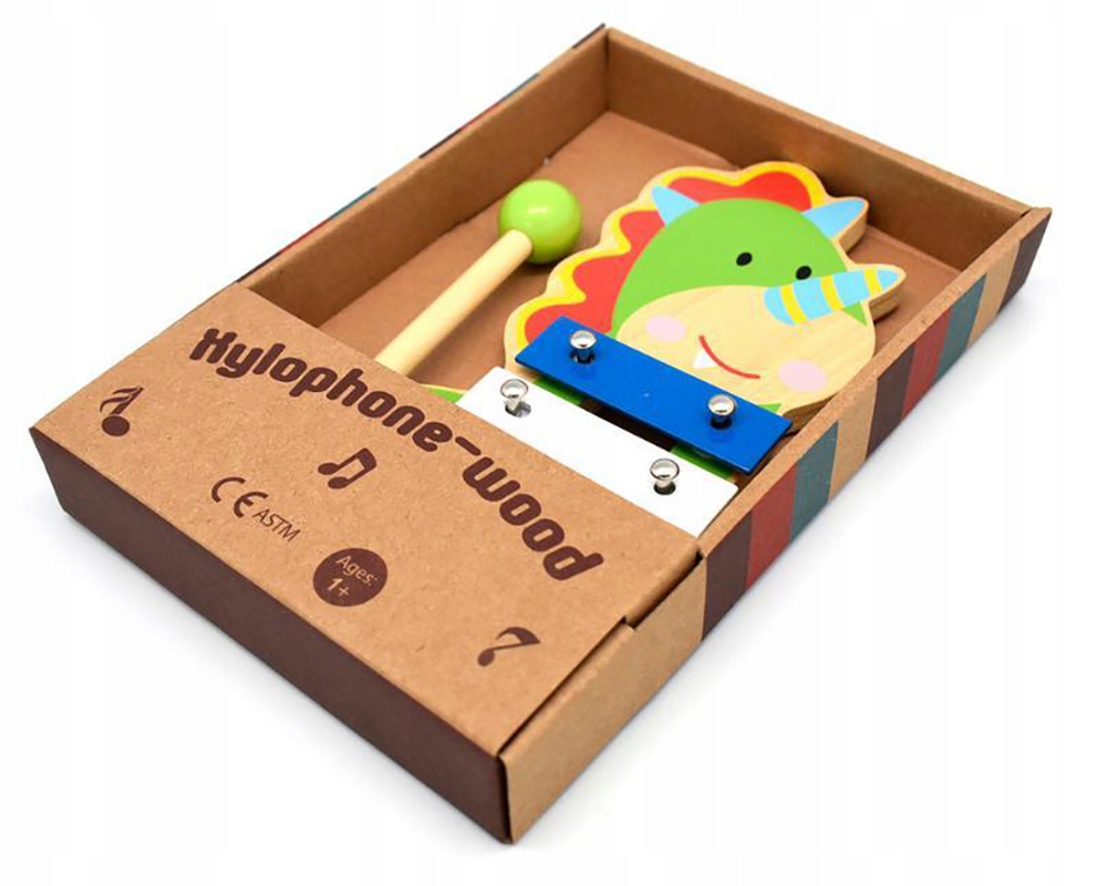 DREWNIANE CYMBAŁKI MONTESSORI JEDNOROŻEC Bohater brak