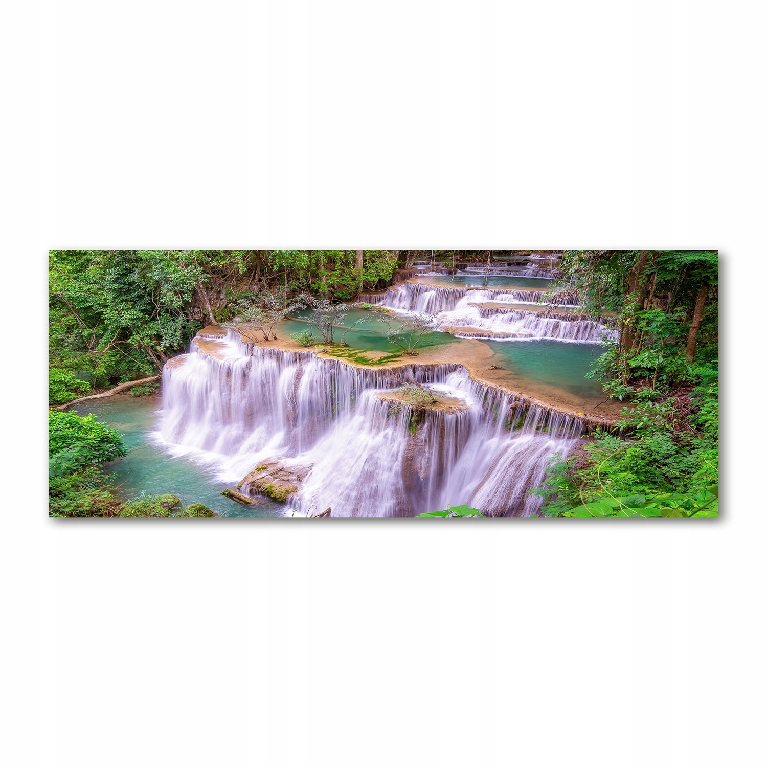 

Foto obraz szkło akryl Tajlandia wodospad 125x50cm