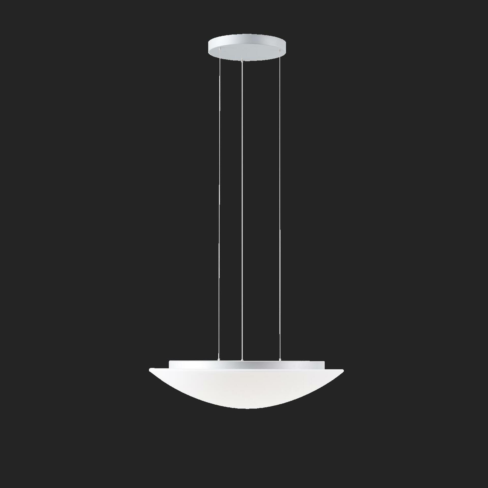 Osmont 67444 Aura LE9 závěsné skleněné svítidlo stříbrná bílá IP40 3000 K