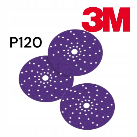 3m 51370 Brúsny disk Cubitron ll Hookit 737U P120m150mm suchý zips 50kusov