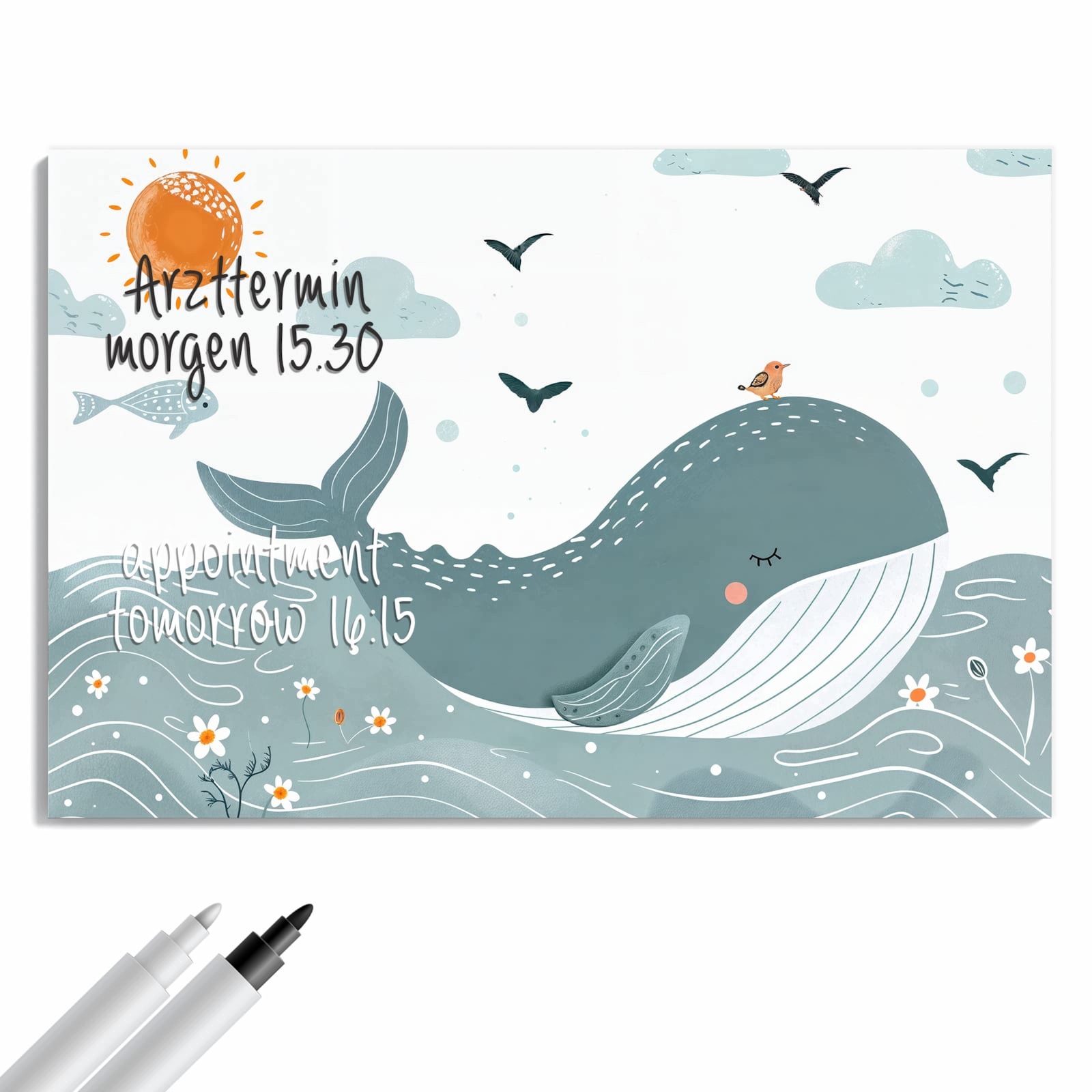 Magnetická tabule Špioucy Wieloryb 60 × 40 cm
