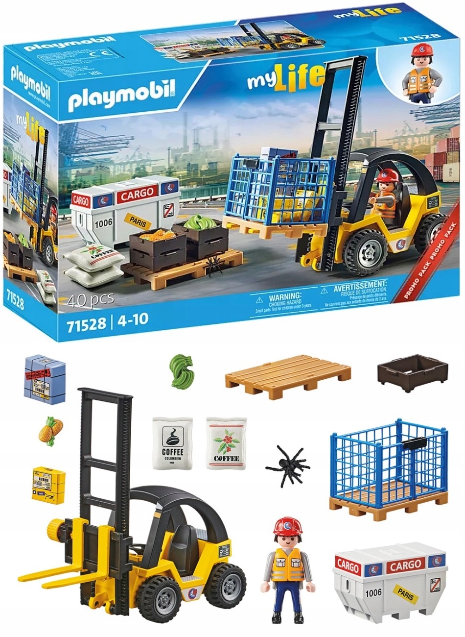 PLAYMOBIL 71528 Wózek widlowy z ładunkiem