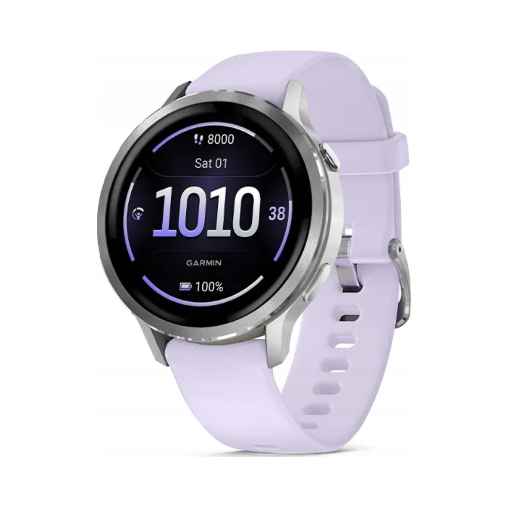 Garmin Venu 4 Smart hodinky Gps Amoled WiFi 41 mm 5ATM Strieborná-fialová