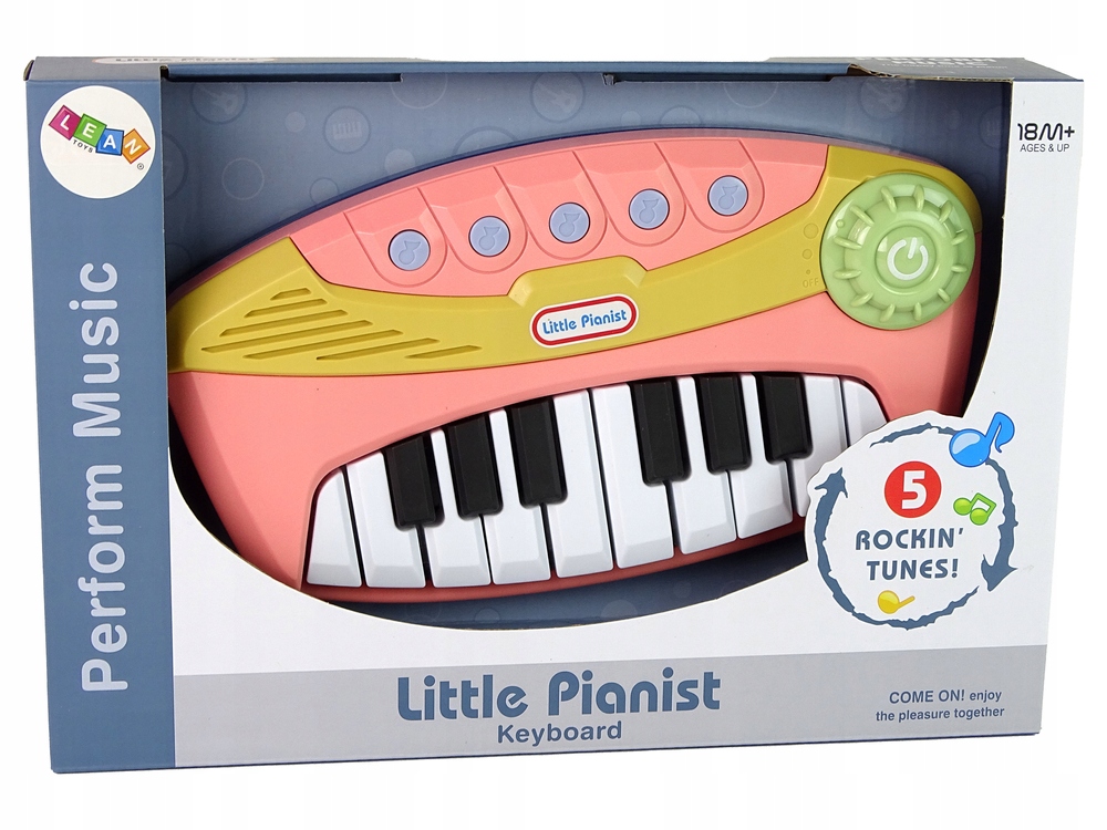 Pianino Interaktywne Różowe Little Pianist Materiał plastik
