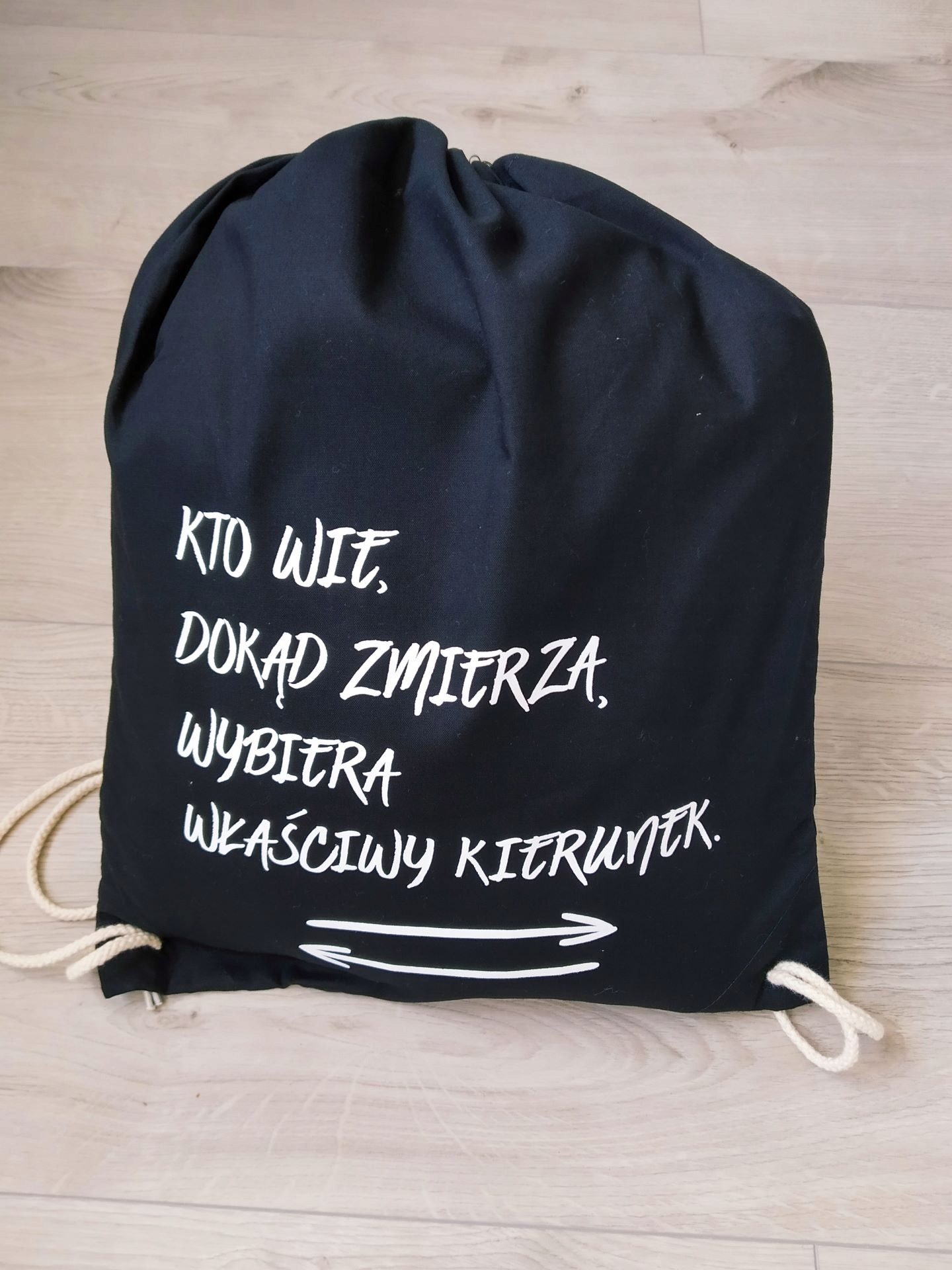 Worek KTO WIE DOKĄD CZARNY