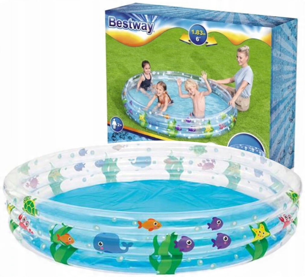 

Duży Basen Dmuchany 152CM X 30CM Bestway B51004