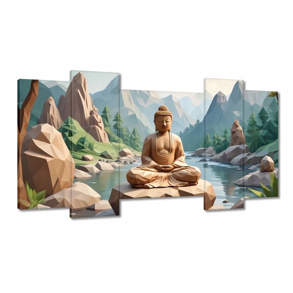Obrazy 120x65 Buddha origami
