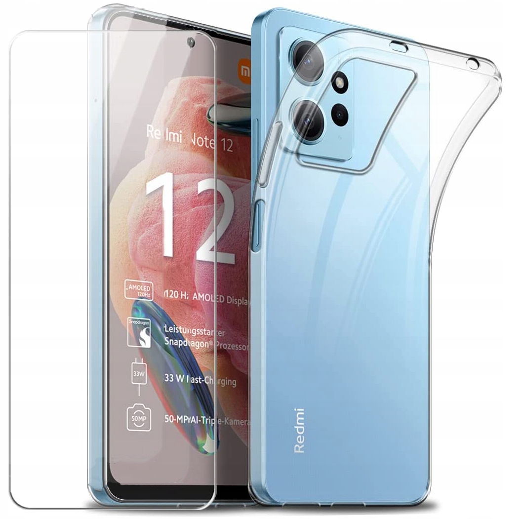 

Etui do Xiaomi Redmi Note 12 Slim Case Szkło