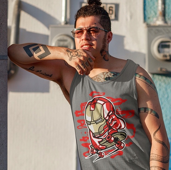 TANK TOP FILMOWE IRON SKATE Rozmiar S