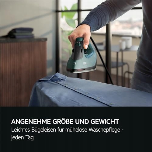 AEG Żelazko Parowe 2400W 110g Dampfsto 2m Kabel Zielono-Szare — miniatura 6