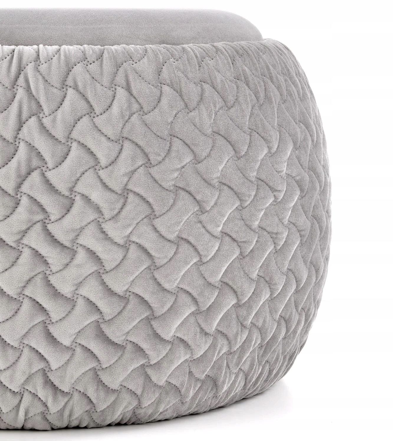 Okrągła Szara Pufa ze Schowkiem Stolik Kawowy BONO Materiał korpusu płyta MDF