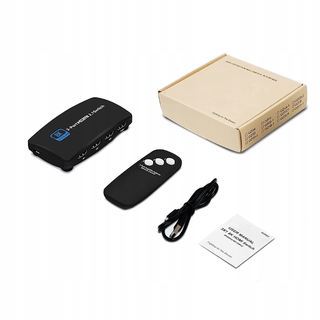 SWITCH HDMI 2.1 3 Port 8K 60Hz Splitter wideo Kod producenta 7B1-04-2445