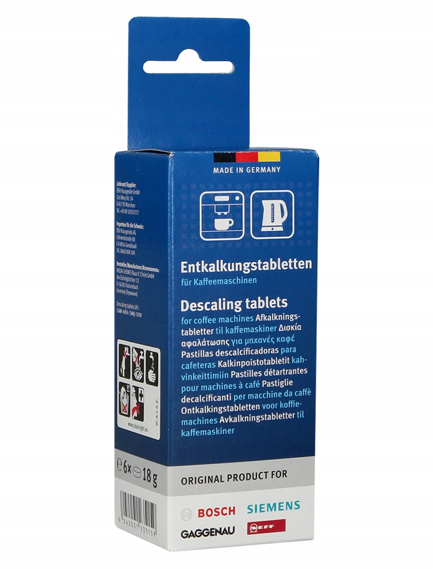 

Tabletki odkamieniające Bosch Siemens 311864 6szt.
