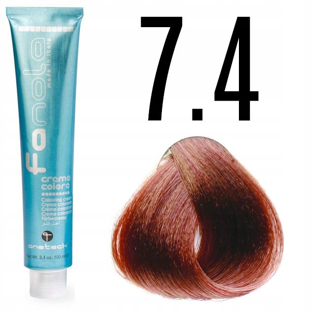 Fanola Crema Colore 100ml Farba do włosów 7.4