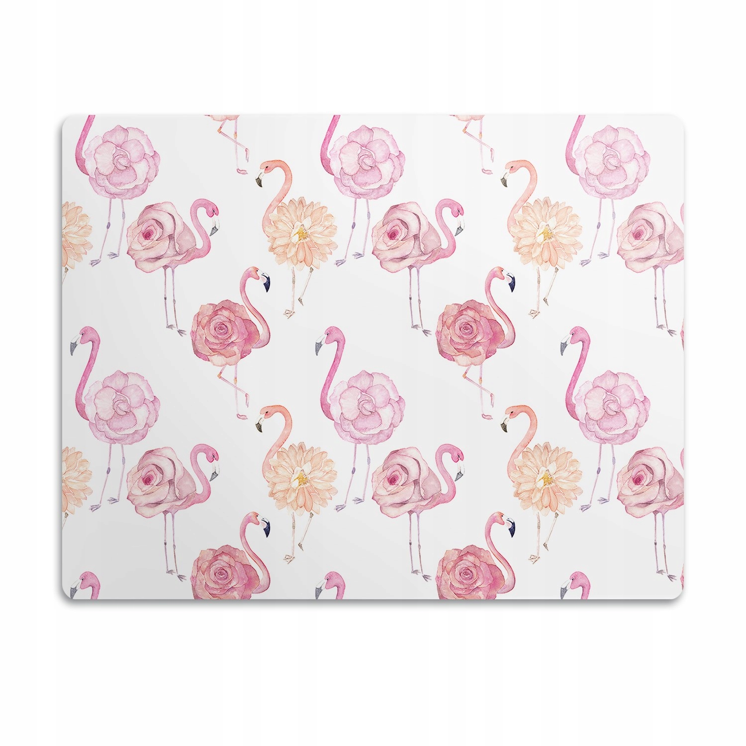 Levně Ochranná podložka pod misku Květinové plameňáci 60x40 cm