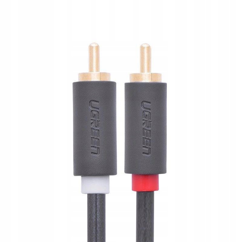Kabel Ugreen Av104 10518 Audio 2Rca (Męski) 2Rca (Męski) 2M Szary