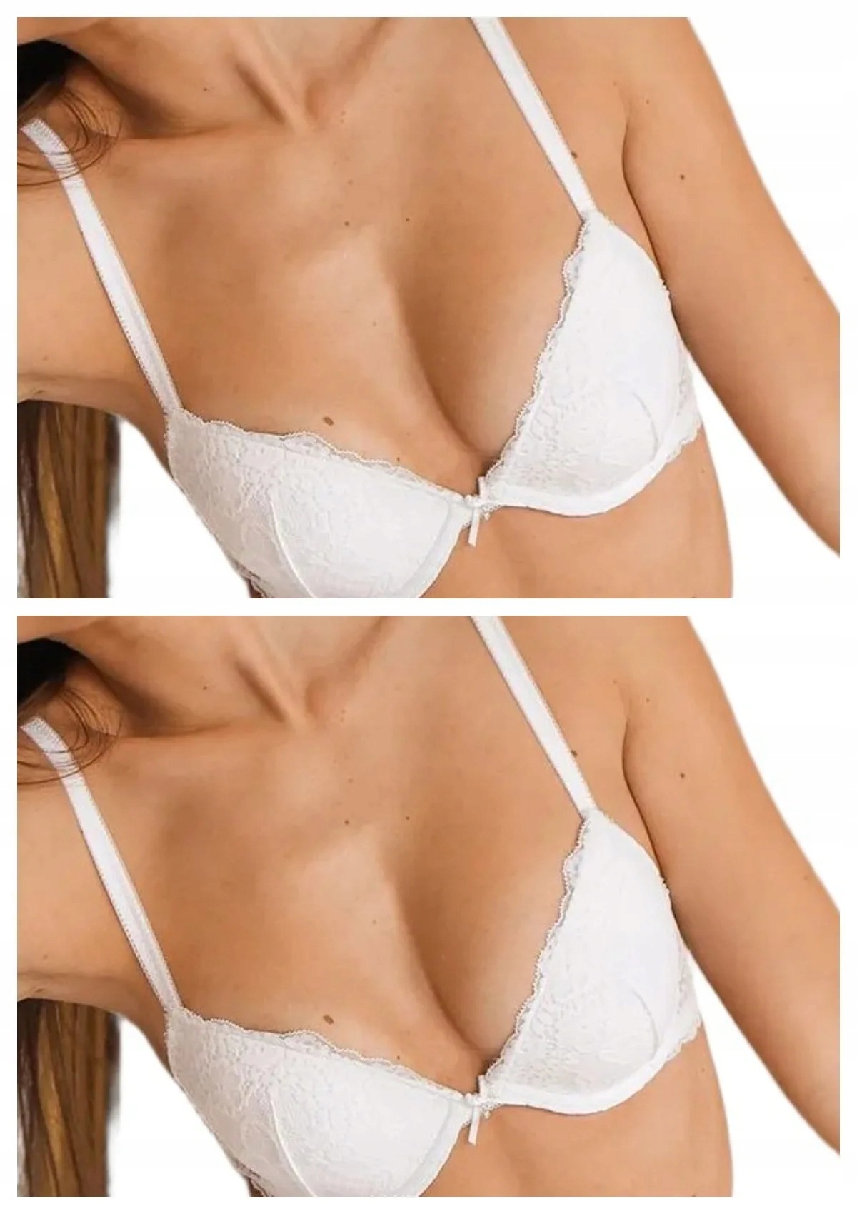 Sielei Allure 2674 krajková push-up podprsenka 2 ks bílá 75B