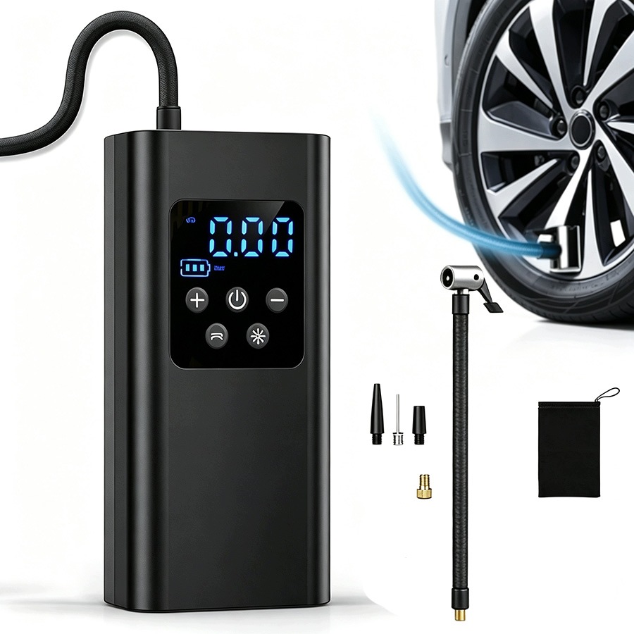 Přenosná Elektrická Pumpa 2000 Mah S Inteligentním Displejem