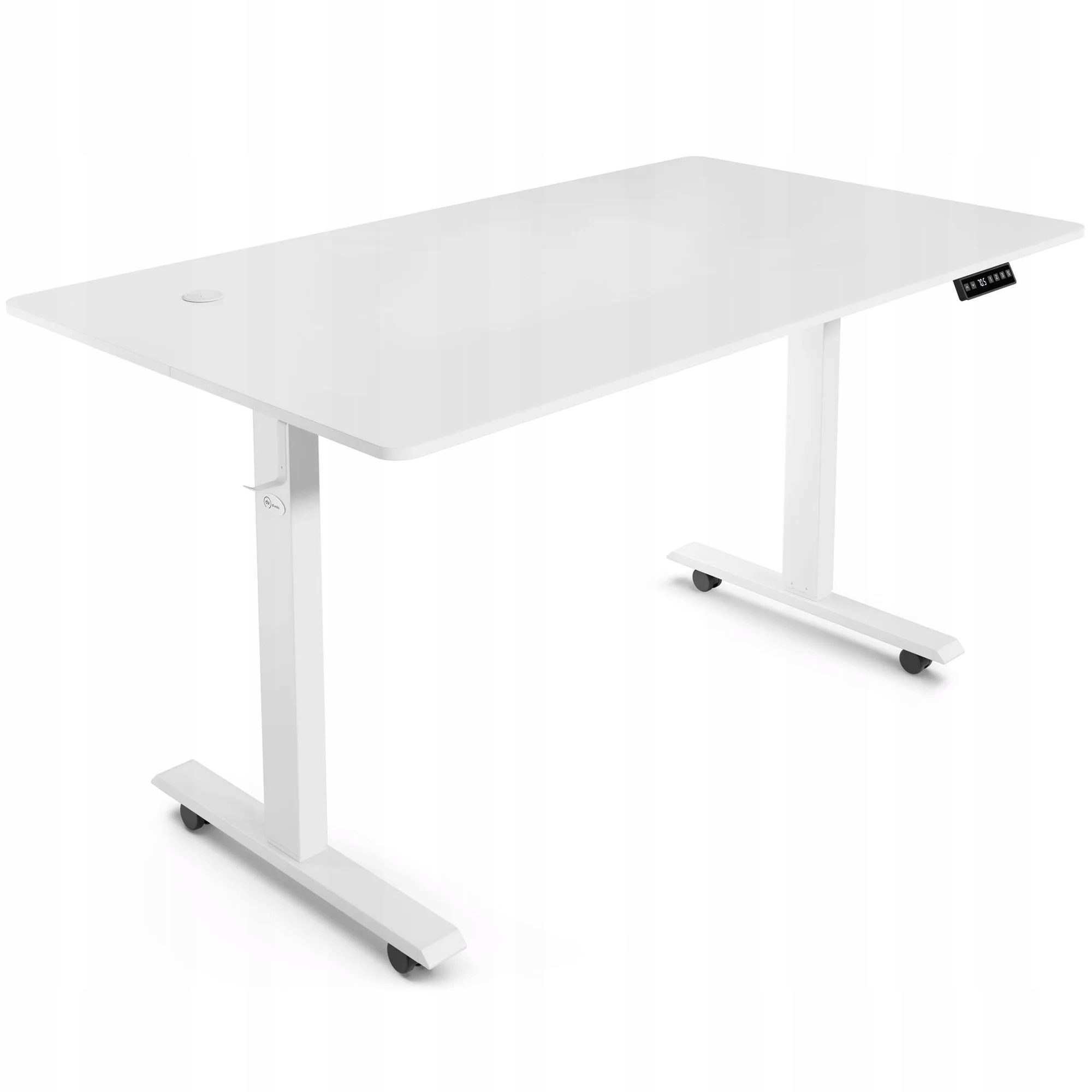 Biurko elektryczne gamingowe 140x80 regulacja wysokości panel sterowania Montaż meble do samodzielnego montażu